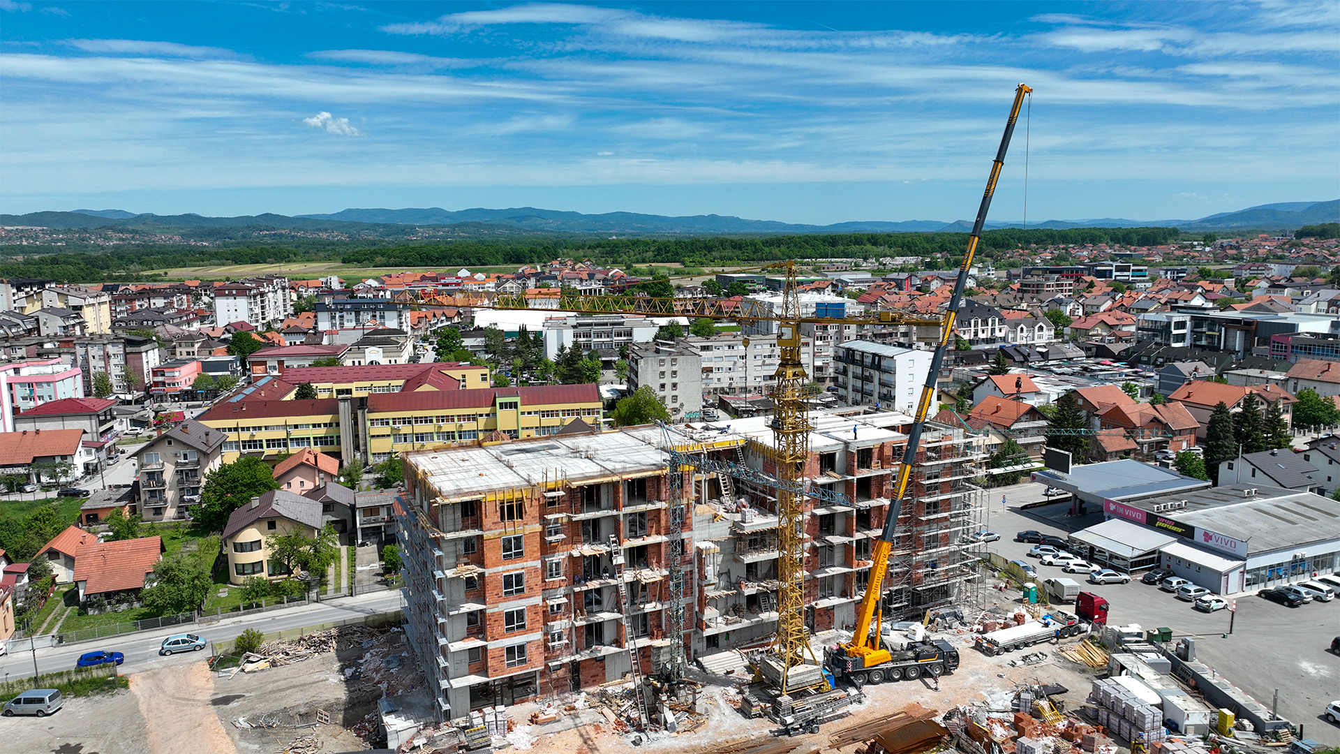 Installation of PPS panels – residential building
